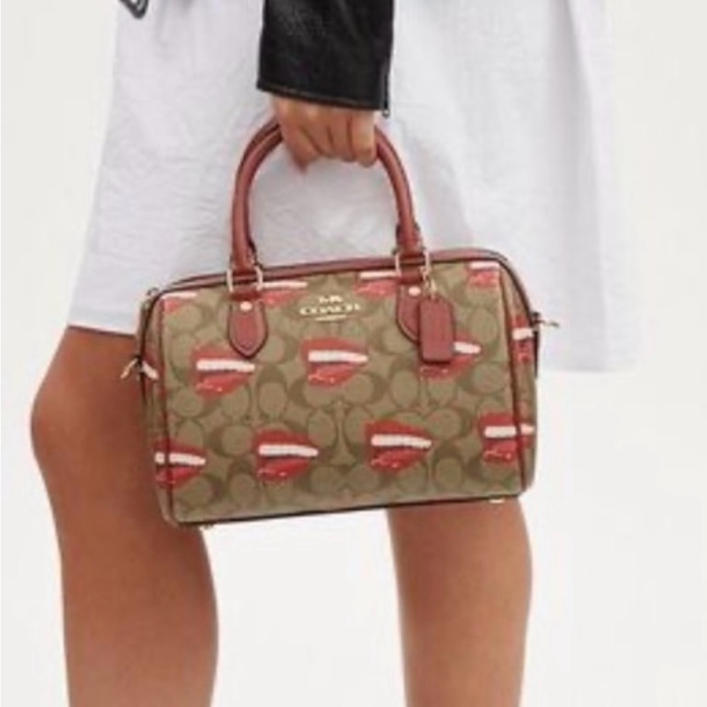 Coach x Tom Wesselmann Rowan Lips Satchel Bag 👄 - Picture 3 of 5
